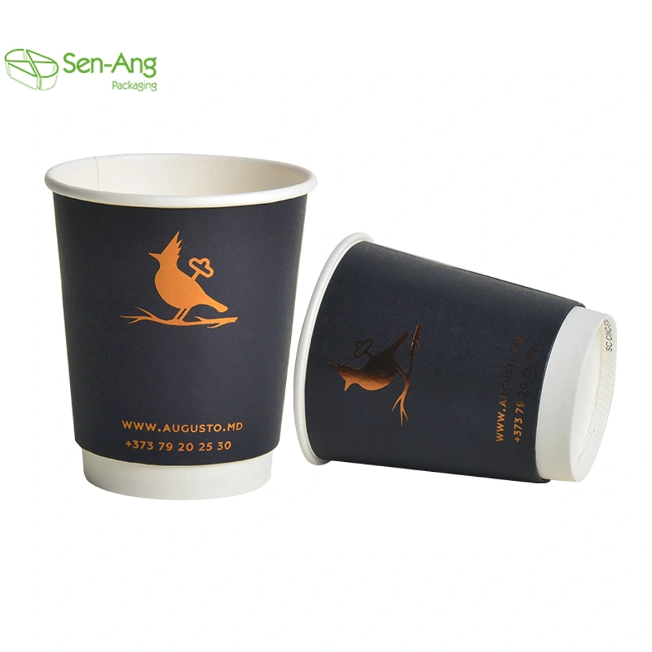 Top Fashion High Quality Take Away Customized Double Wall Kraft Coffee Cup