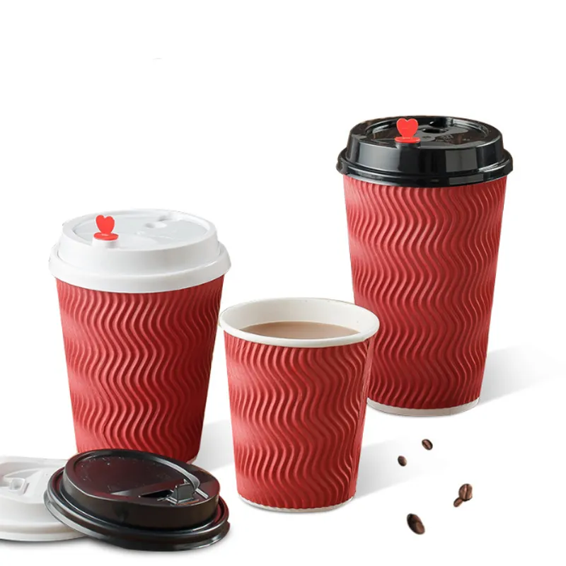 Disposable Top Quality Logo Printing Double Wall Coffee Paper Cup