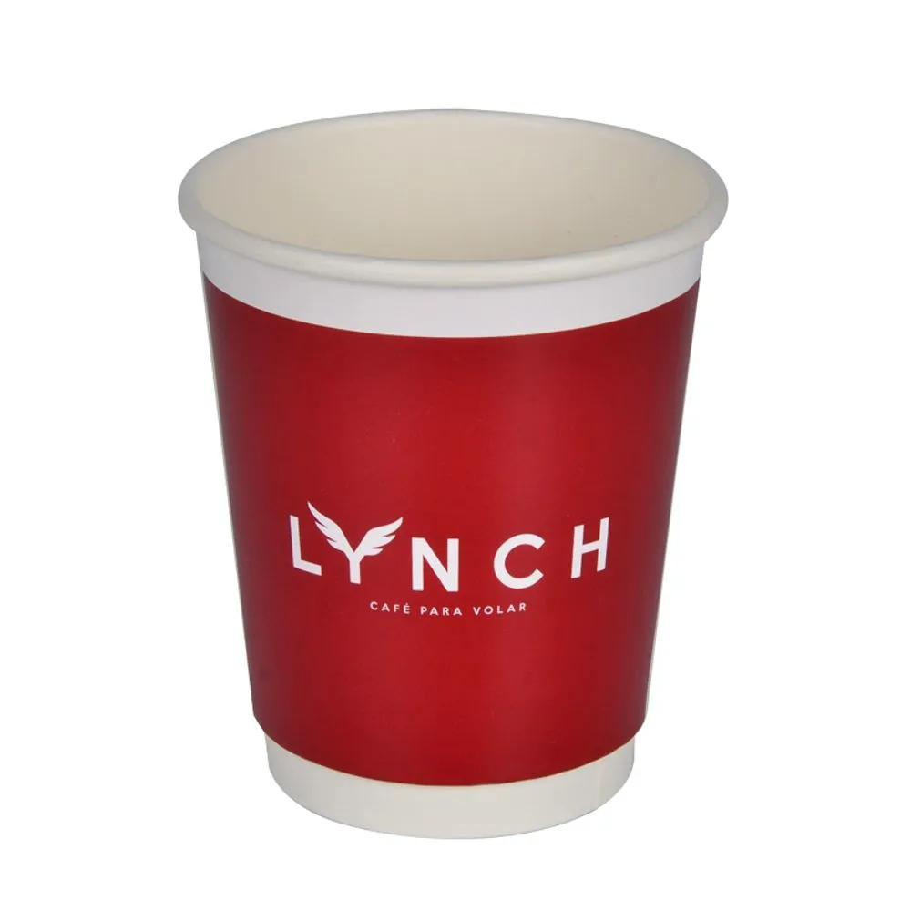 Custom Logo Top Quality 12oz Disposable Double Wall Coffee Paper Cup