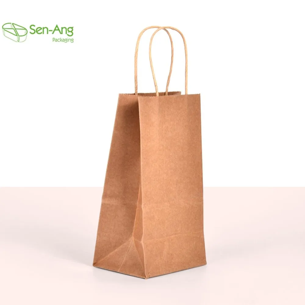 Custom Kraft Eco Friendly Bulk White Luminary Handle Paper Bag
