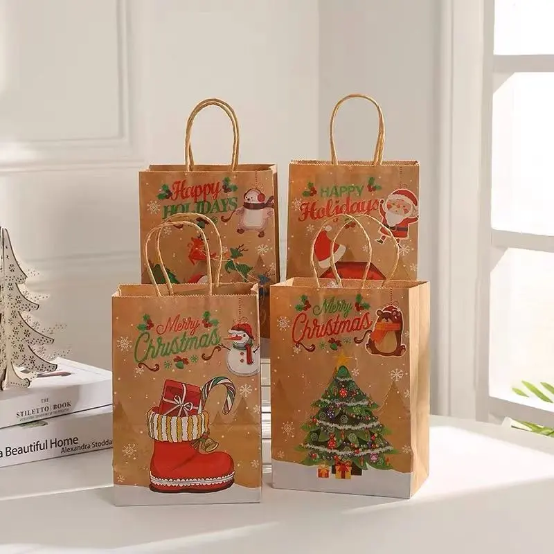 Custom Gift Paper Bag Christmas Packaging Paper Bag