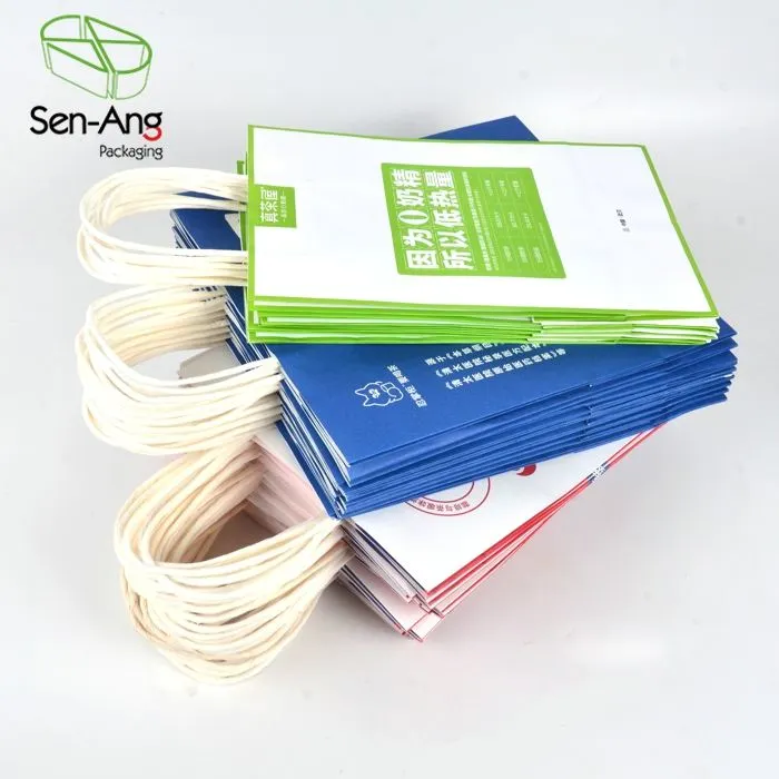 Custom Eco Friendly New Arrival Oilproof Kraft Paper Bag with Handle