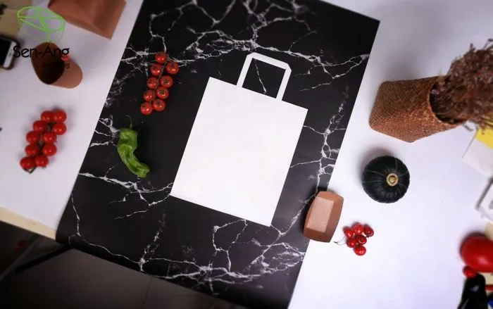 Custom Eco Friendly New Arrival Oilproof Kraft Paper Bag with Handle - Image 5