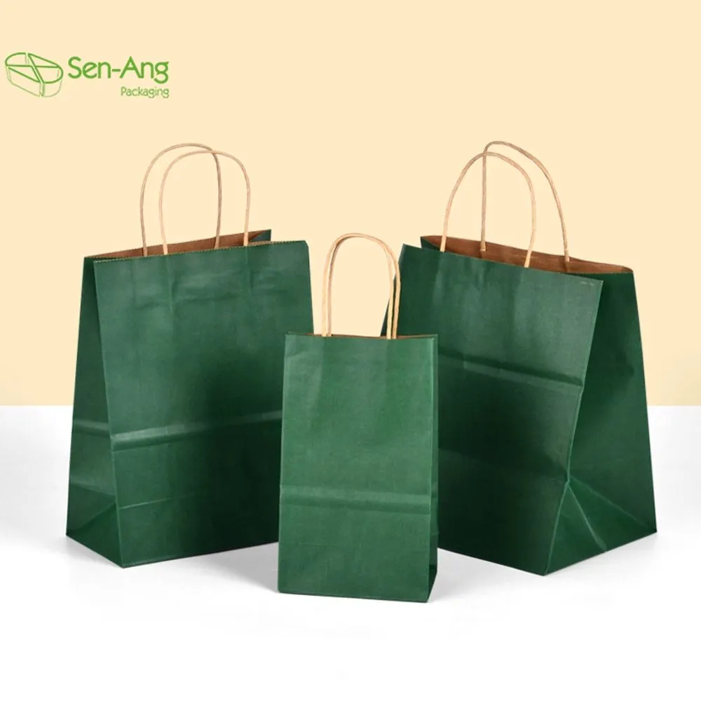Cheap Disposable Food Paper Pasta Custom Instant Kraft Paper Bag Gift Bags