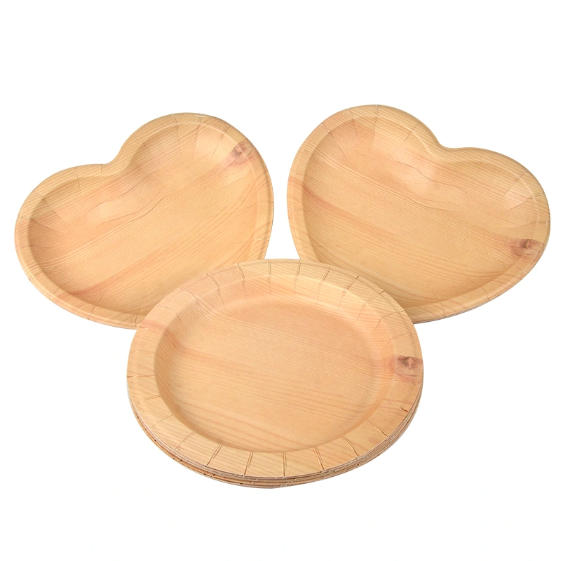 Biodegradable Disposable Colorful Heart-shaped Party Paper Plates - Image 4