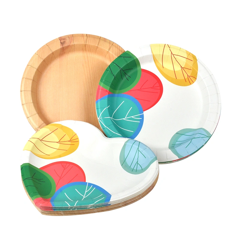 Biodegradable Disposable Colorful Heart-shaped Party Paper Plates - Image 6