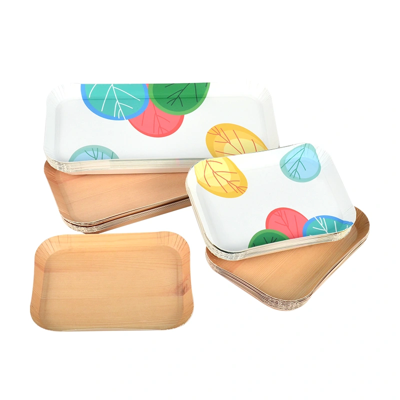 Wholesale Custom Disposable Biodegradable Paper Plate Floral Cake Birthday Plate - Image 3