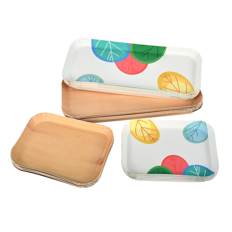 Wholesale Custom Disposable Biodegradable Paper Plate Floral Cake Birthday Plate - Image 6