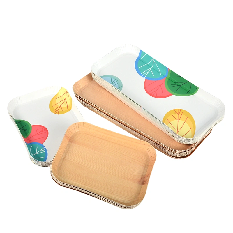 Wholesale Custom Disposable Biodegradable Paper Plate Floral Cake Birthday Plate - Image 7