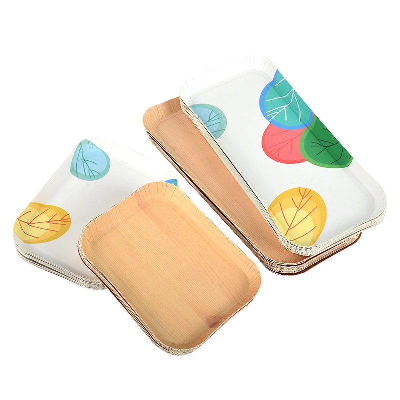 Wholesale Custom Disposable Biodegradable Paper Plate Floral Cake Birthday Plate - Image 9