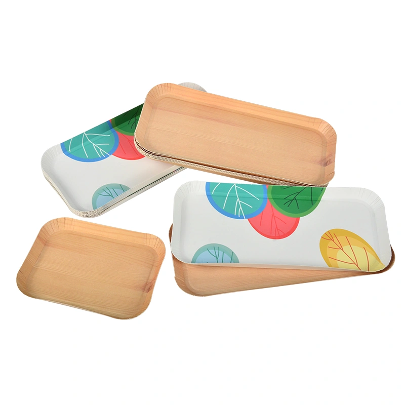 Wholesale Custom Disposable Biodegradable Paper Plate Floral Cake Birthday Plate - Image 11