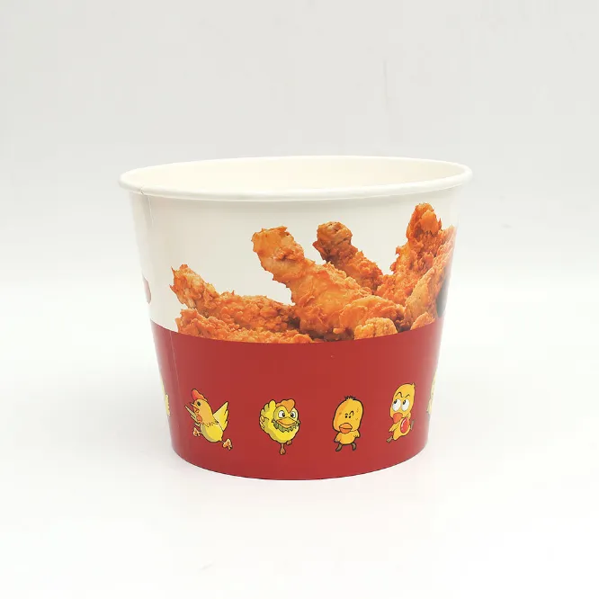 Customized Disposable Paper Fried Chicken Buckets with Lid - Image 5