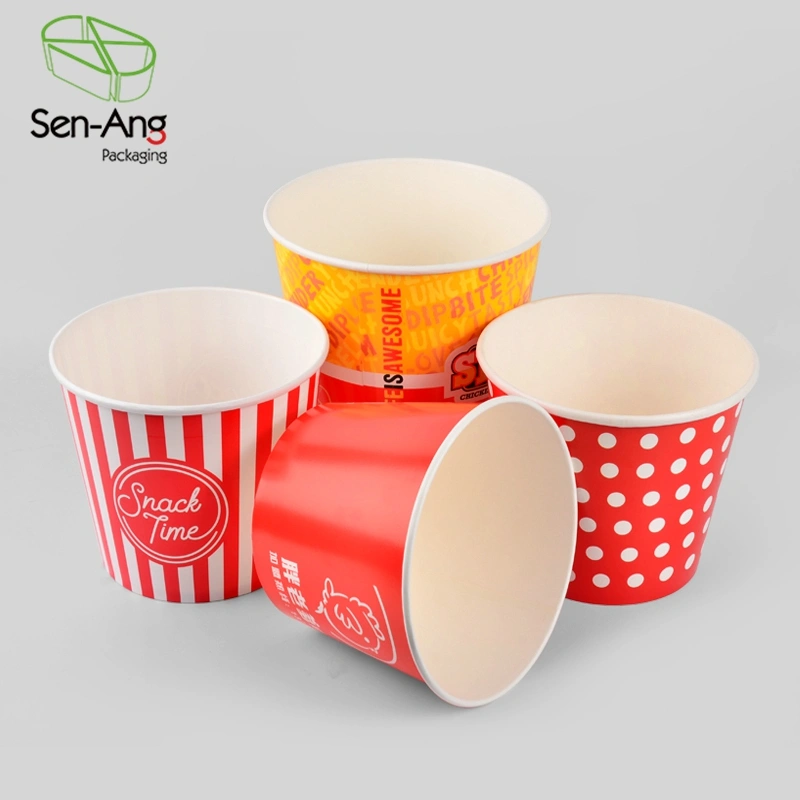 New Arrival Disposable Fried Chicken  Paper Popcorn Bucket