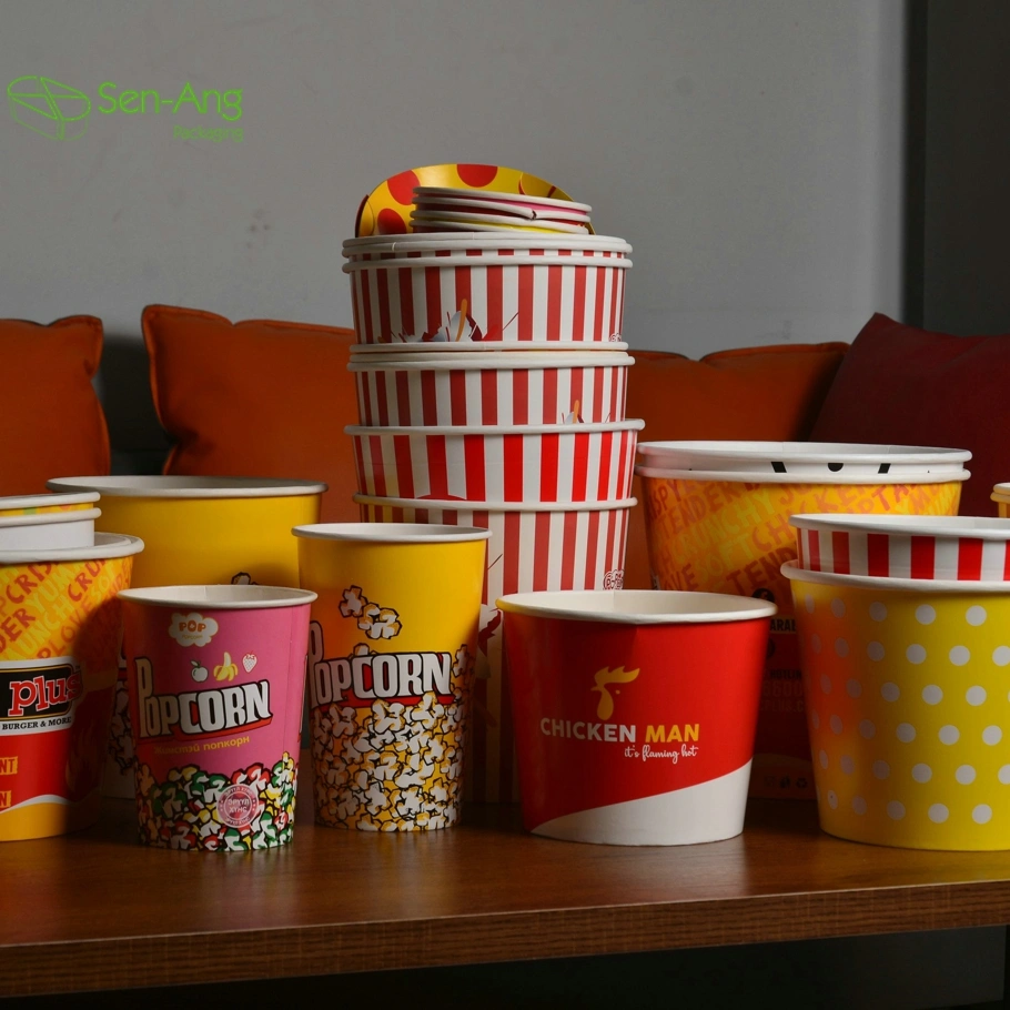 Top Fashion 32oz 46oz 64oz Printed Fried Chicken Popcorn Bucket - Image 4