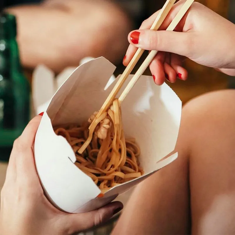 Take Away Packaging Takeout Noodle Box with Handle - Image 3