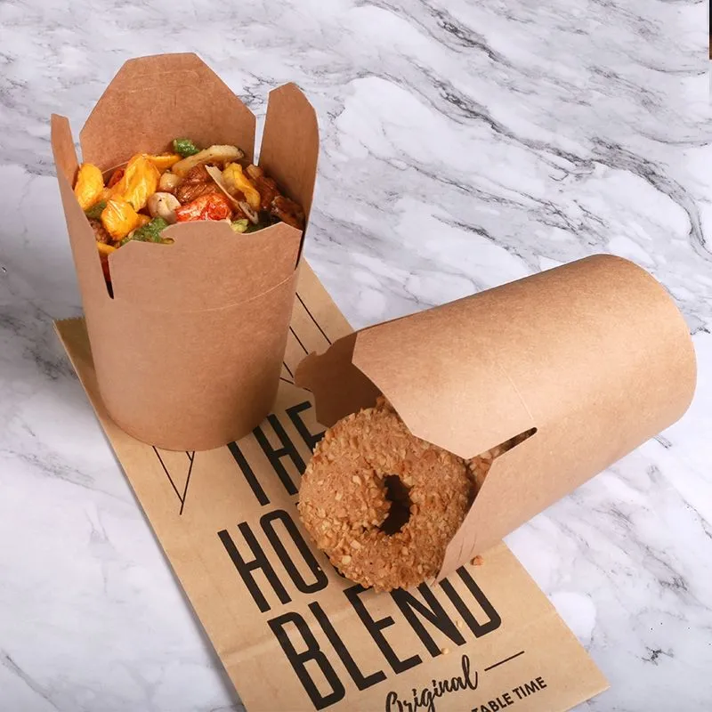 Take Away Packaging Takeout Noodle Box with Handle - Image 5