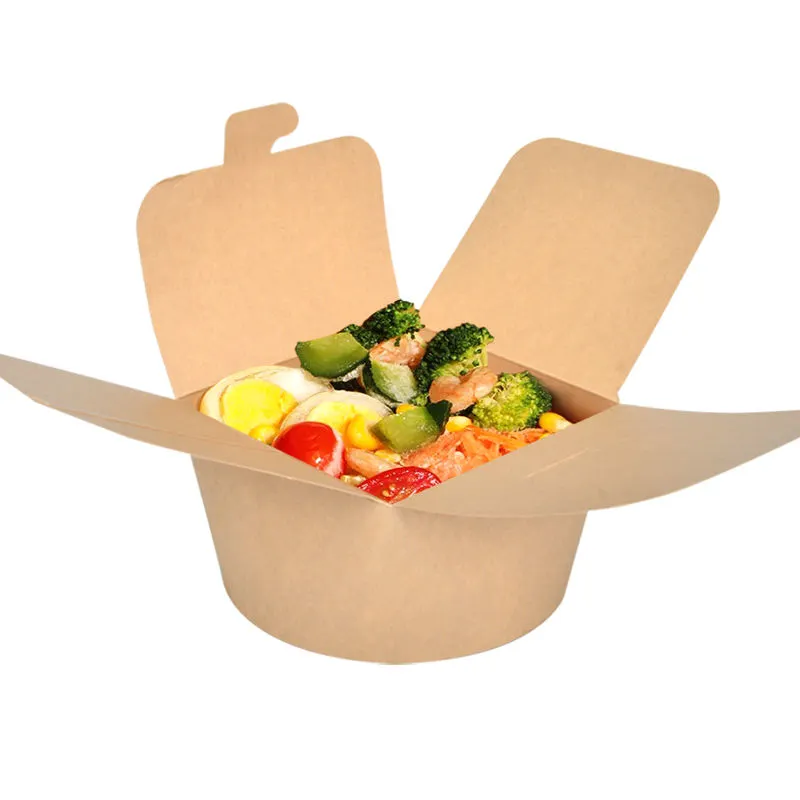 Customized Logo Disposable 16oz 32oz 64oz Brown Noodle Bowl - Image 3