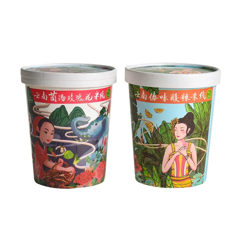 Disposable Eco Friendly 20oz 26oz 32oz Kraft Paper Bowl