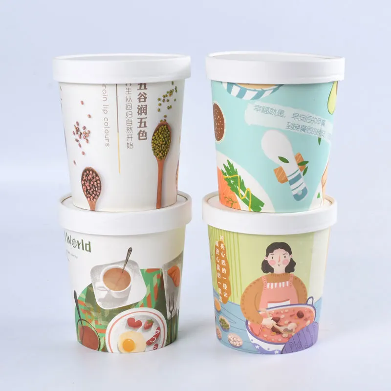 Disposable Eco Friendly 20oz 26oz 32oz Kraft Paper Bowl - Image 3