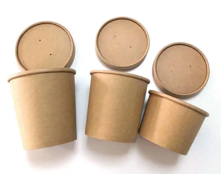 Disposable Eco Friendly 20oz 26oz 32oz Kraft Paper Bowl - Image 4