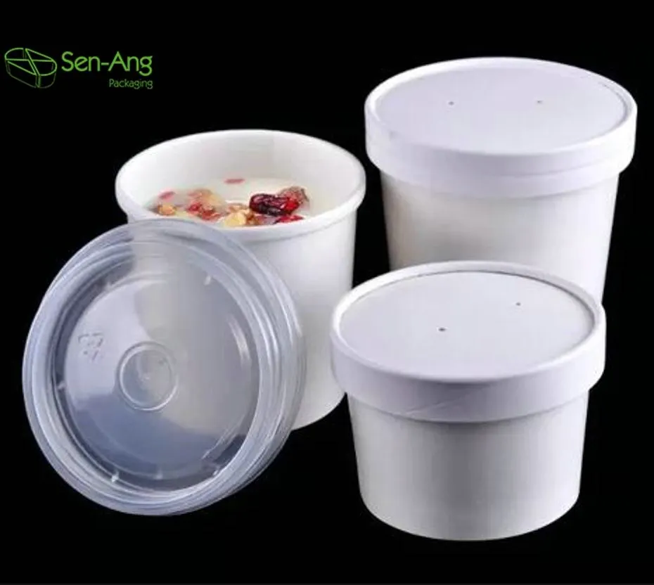 Disposable Eco Friendly 20oz 26oz 32oz Kraft Paper Bowl - Image 6