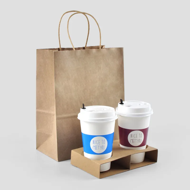 Biodegradable New Design Kraft Paper Kids Party Gift Bags with Handles - Image 5