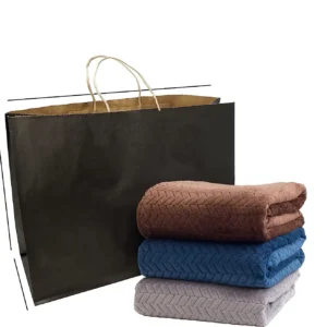 Custom Paper Bag with Handle Brown Paper Shopping Gift Bag