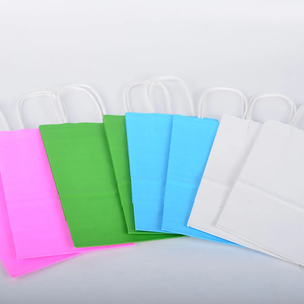 Factory Wholesale Recycled Coffee Cup Carrier Kraft Paper Shopping Bag - Image 3