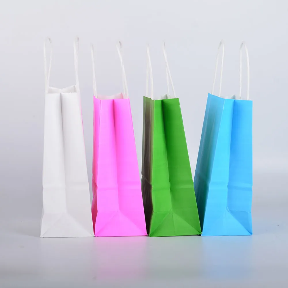 Factory Wholesale Recycled Coffee Cup Carrier Kraft Paper Shopping Bag - Image 4