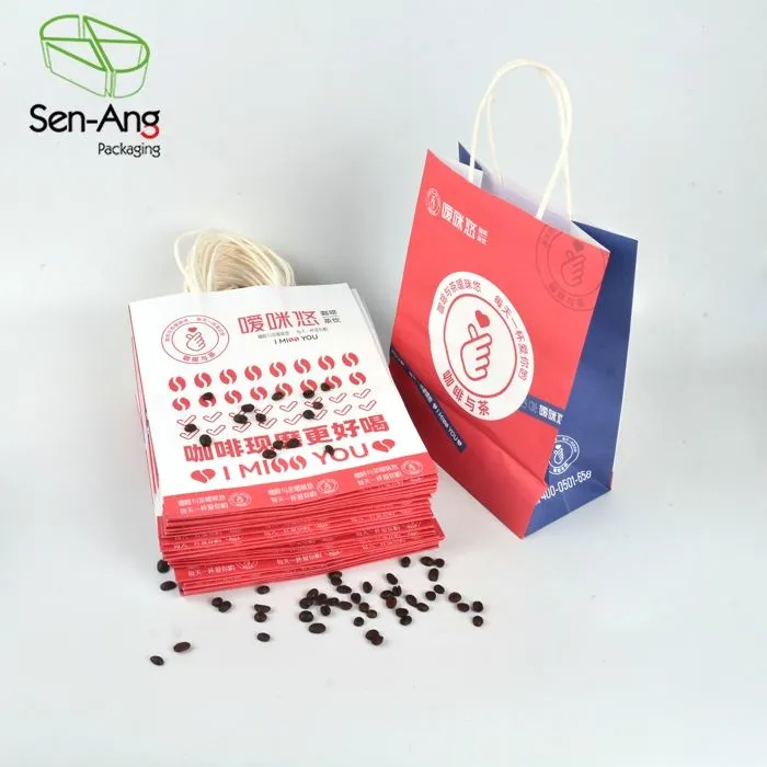 Good Quality Kraft Shopping Paper Bag with Your Own Logo