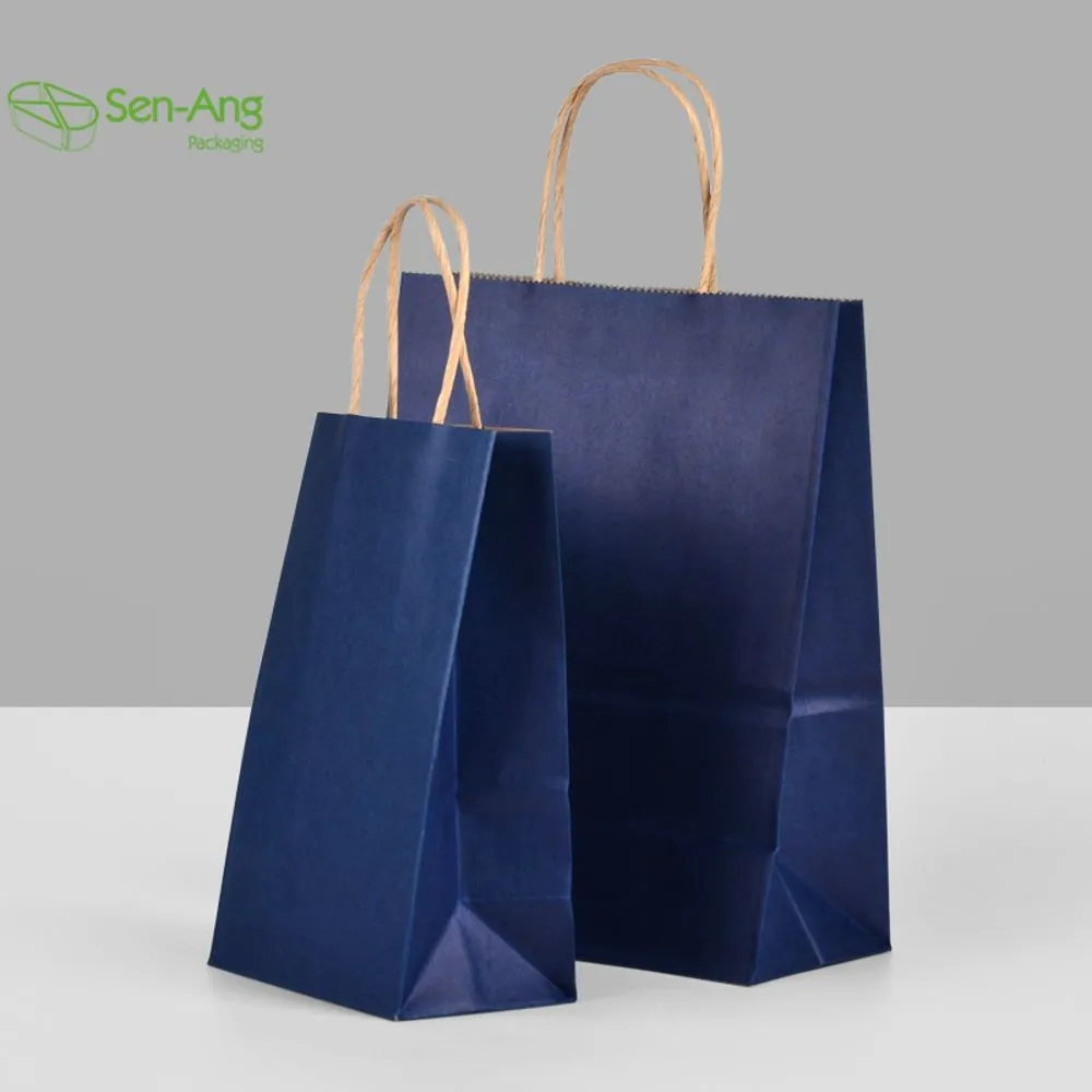 In Stock Wholesale Kraft Custom Eco Friendly with Handle Paper Bag