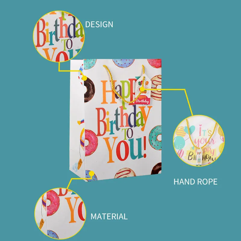 Kraft Square Bottom Luxury Shopping Paper Bag with Logo - Image 3