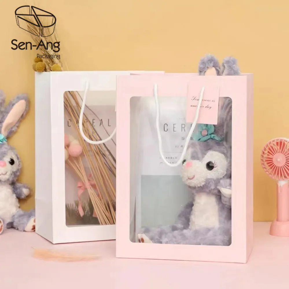 Personalized Wedding Gift Party Custom Logo Paper Bag with Handle