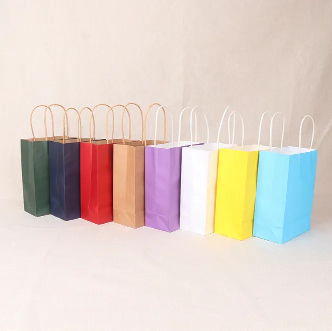 Wholesale Custom Logo Kraft Shopping Gift Paper Bag