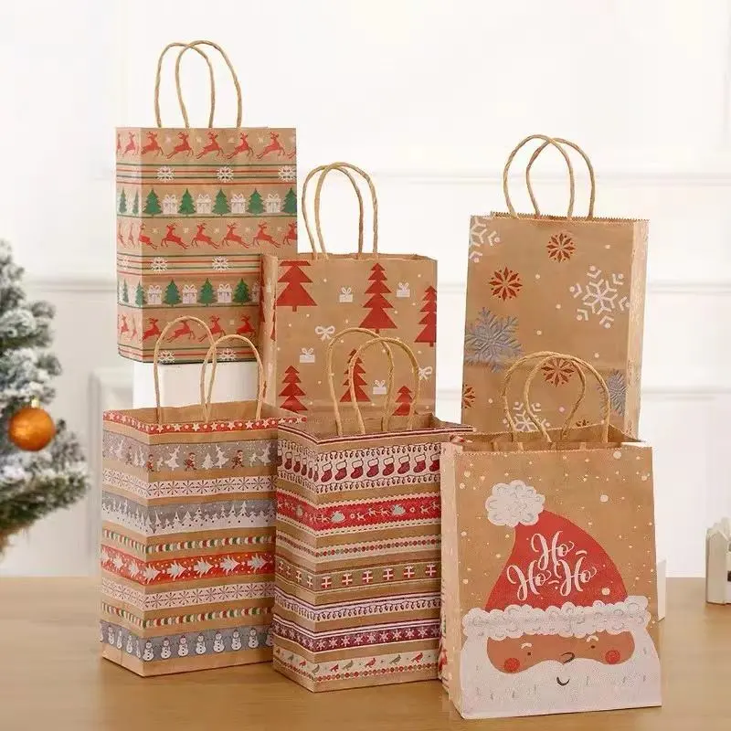 Wholesale Custom Paper Gift Bag Printed Kraft Paper Bags
