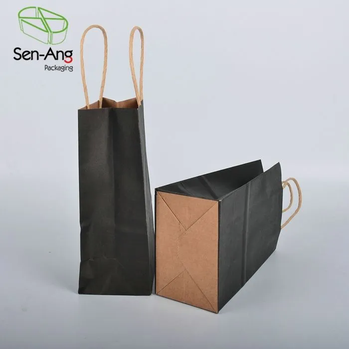 Wholesale Custom Recyclable Food Greaseproof Card Kraft Paper Bag