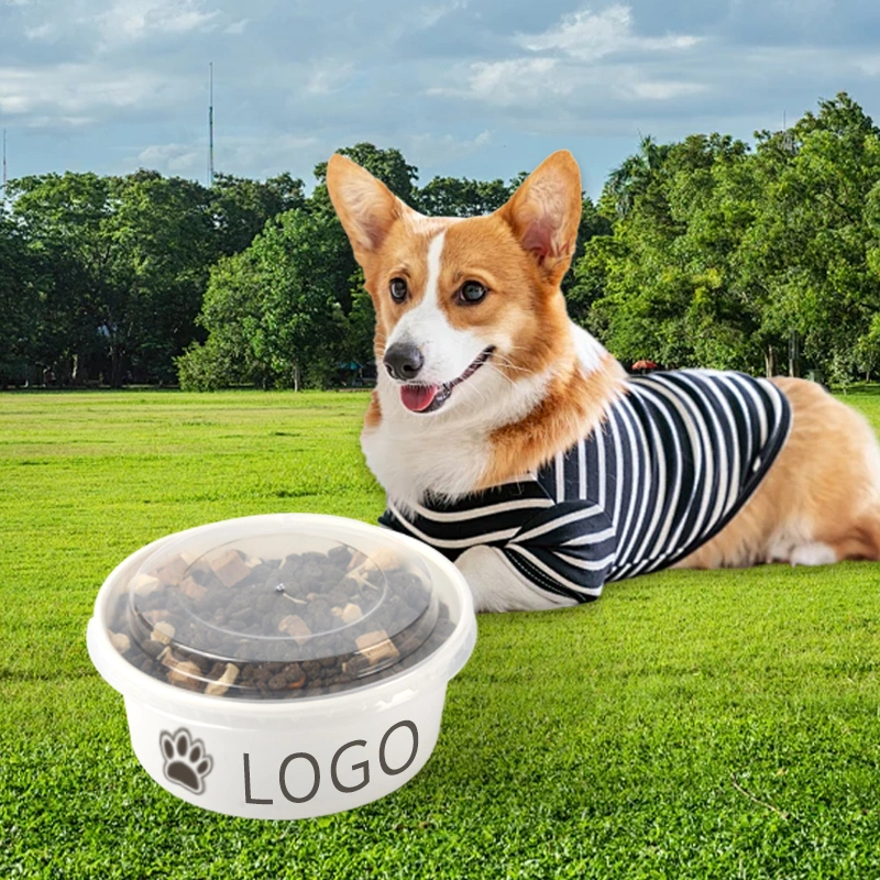 Disposable Bowl for Pets Customizable 500ml 1100ml 1300ml Paper Bowl