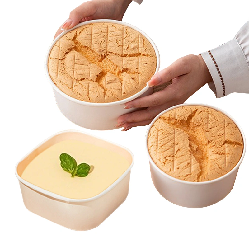 Food Grade Baking Paper Bowl Takeaway High Temperature Fast Food Paper Bowl with Lids - Image 4