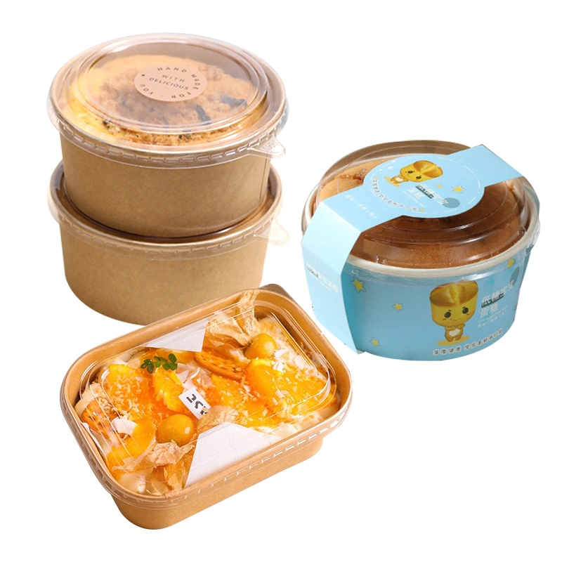 Food Grade Baking Paper Bowl Takeaway High Temperature Fast Food Paper Bowl with Lids - Image 5