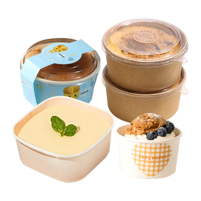 Food Grade Baking Paper Bowl Takeaway High Temperature Fast Food Paper Bowl with Lids - Image 10