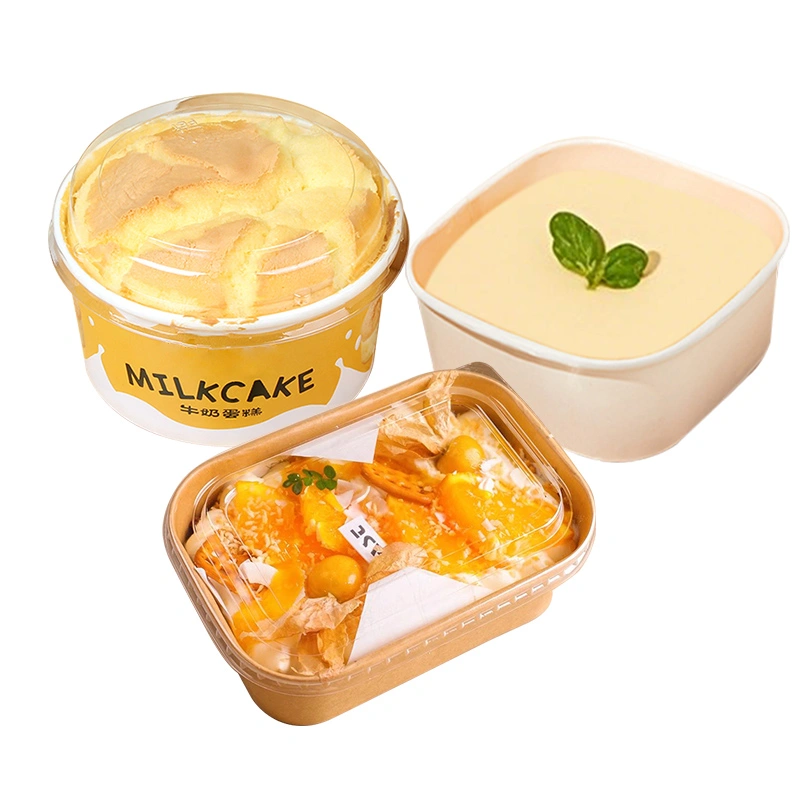 Food Grade Baking Paper Bowl Takeaway High Temperature Fast Food Paper Bowl with Lids - Image 11