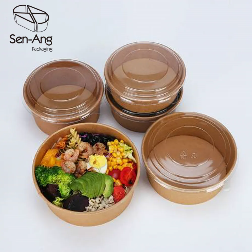 Round Take Away Multi Size Kraft Soup Paper Bowl