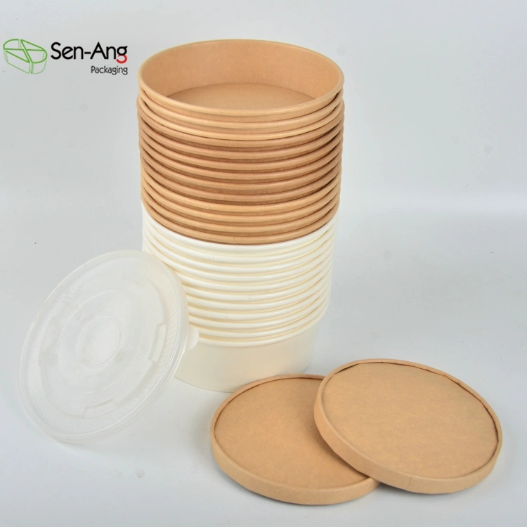 Good Quality Disposable Kraft Paper Salad Bowl Soup Bowl - Image 11