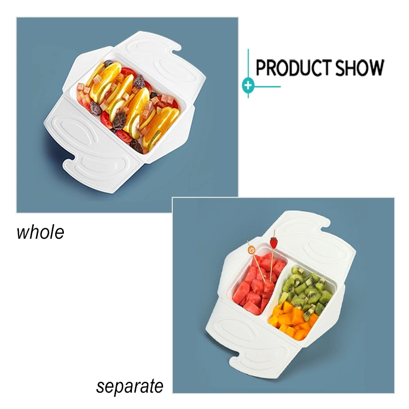 Biodegradable Bagasse Yogurt Box Eco-Friendly Takeaway Lunch Box - Image 4