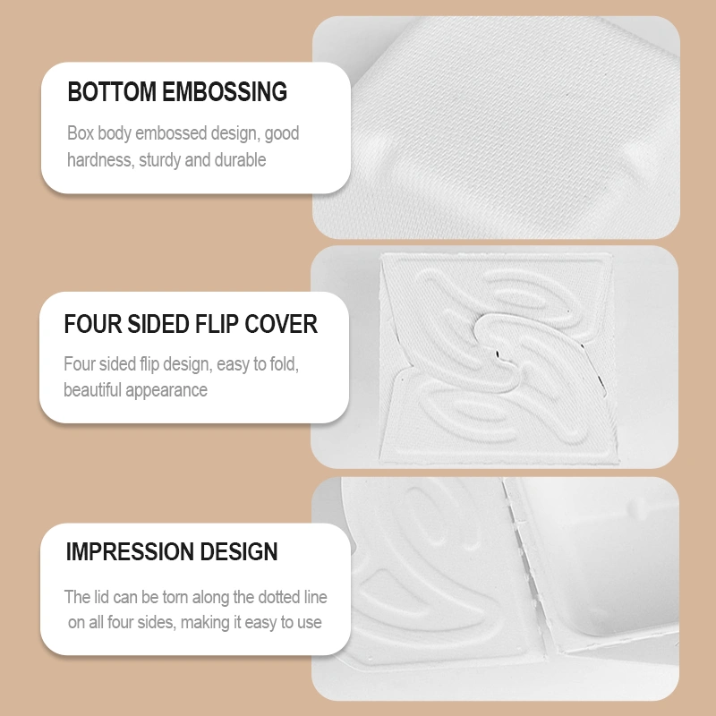 Biodegradable Bagasse Yogurt Box Eco-Friendly Takeaway Lunch Box - Image 5