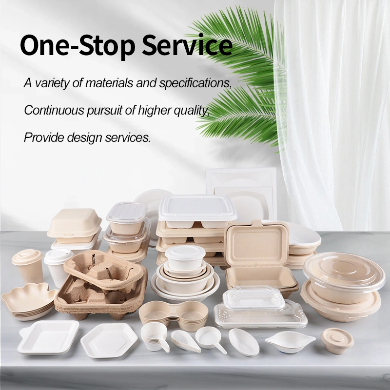 Biodegradable Bagasse Yogurt Box Eco-Friendly Takeaway Lunch Box - Image 7