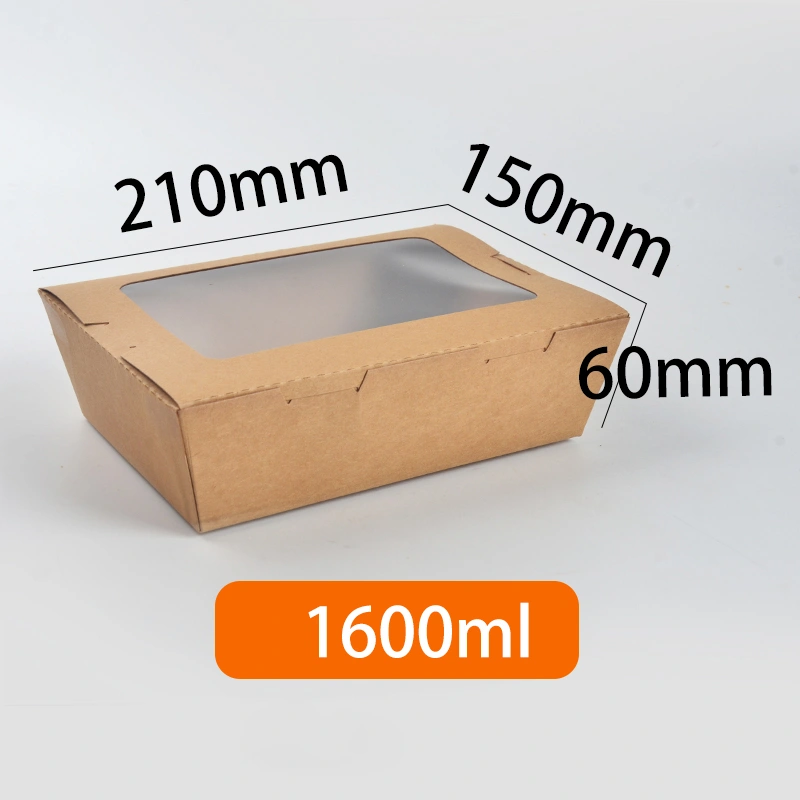 1600ml Customized Food Grade Paper Packaging French Fried Chicken Box