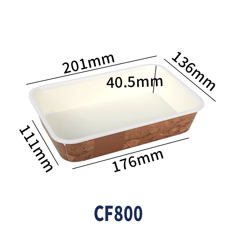 Disposable Card Plastic Box Customized Kraft Paper Box for Takeout Food - Image 10