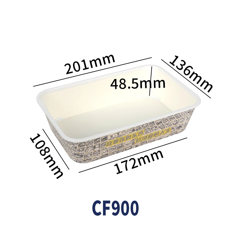 Disposable Card Plastic Box Customized Kraft Paper Box for Takeout Food - Image 11
