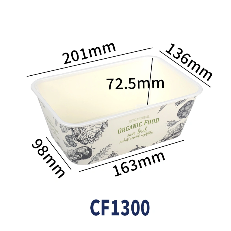 Disposable Card Plastic Box Customized Kraft Paper Box for Takeout Food - Image 12